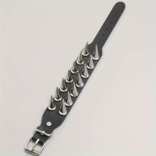Punk Studded Spike Bracelet