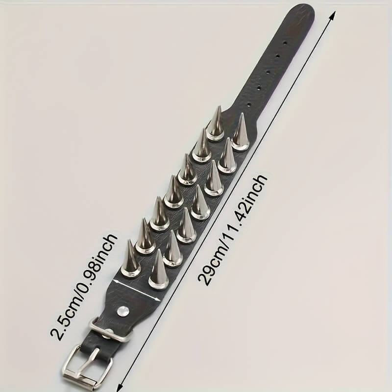 Punk Studded Spike Bracelet