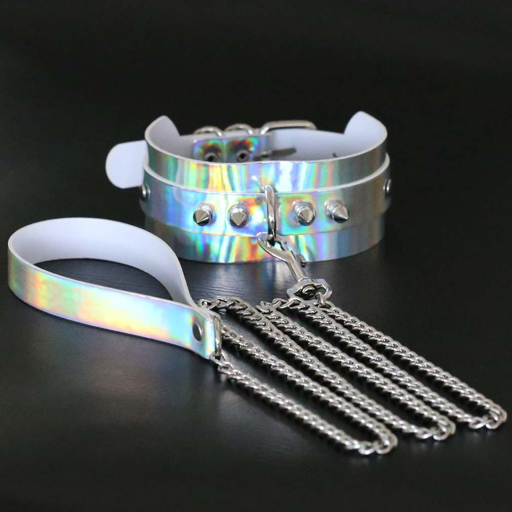Gothic Transparent Heart Choker - 金彩 | Punk Lovers