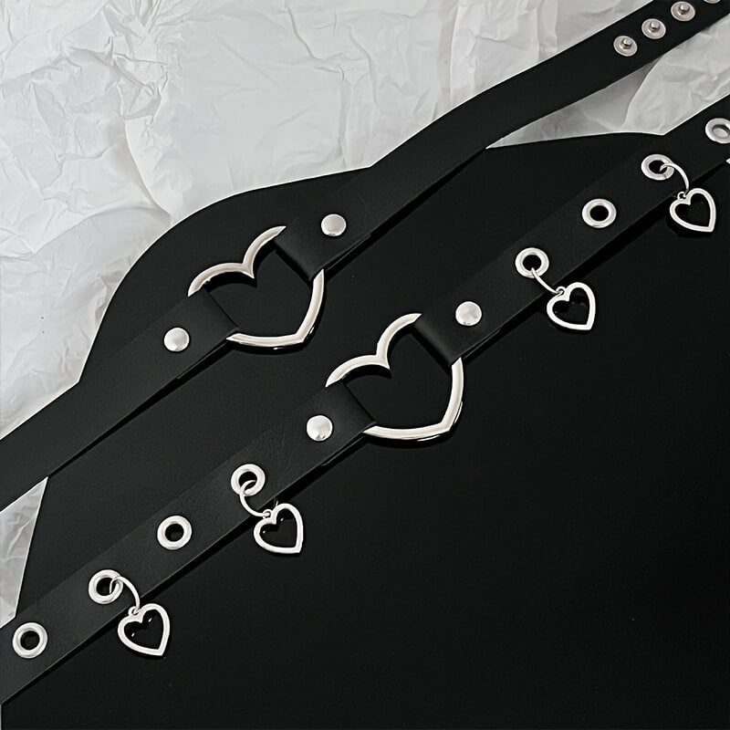 Punk Multiple Heart Collars