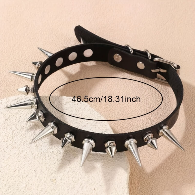 Punk Spiked Choker