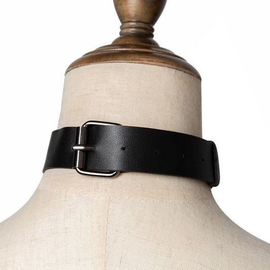 Women's Steampunk Annulus Nailed Buckle Choker - Punk Lovers