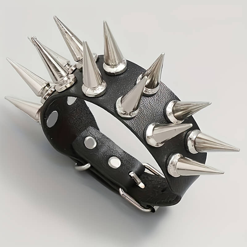 Punk Studded Spike Bracelet