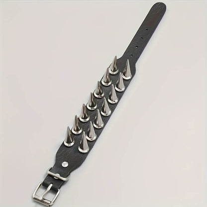 Punk Studded Spike Bracelet