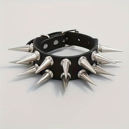 Punk Studded Spike Bracelet