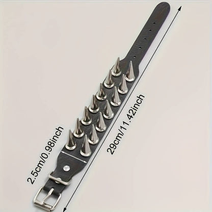 Punk Studded Spike Bracelet