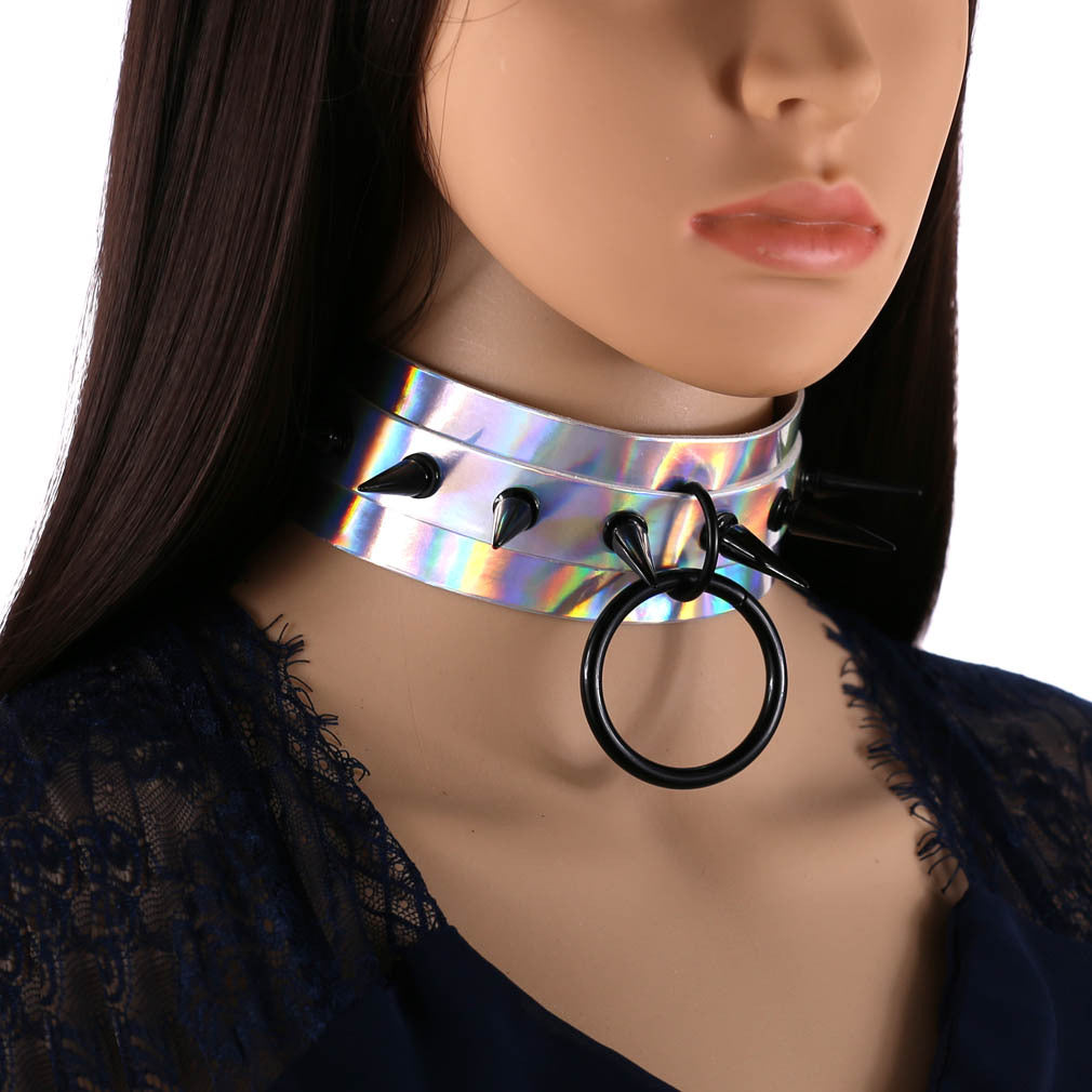Gothic Bondage Cage Collar Necklace - 蓝彩 | Punk Lovers