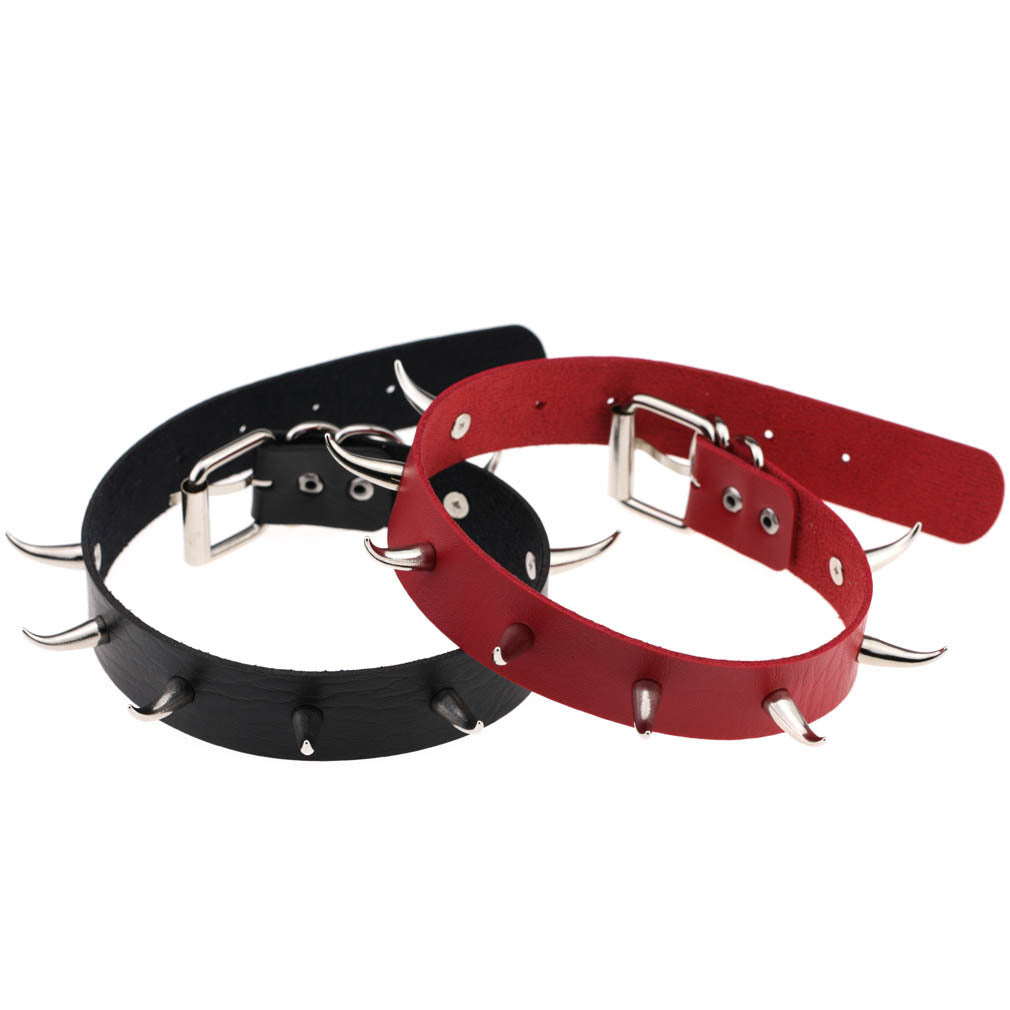 Alternative Bow Lace Up Choker - Red | Punk Lovers