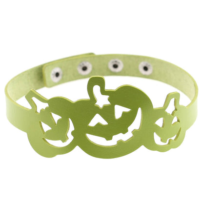 Hollow Pumpkin Necklace Choker - Green - Punk Lovers