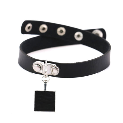 Gothic Metal Chain Choker Necklace - Purple | Punk Lovers