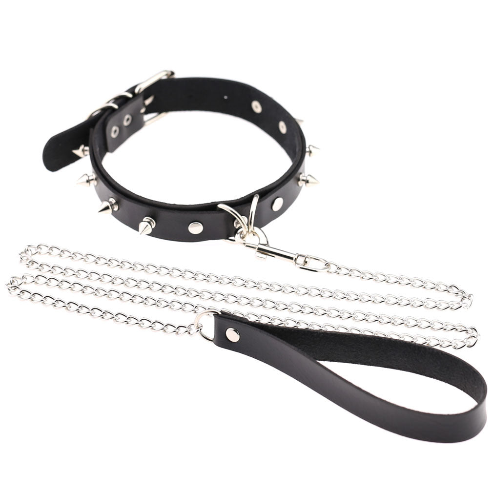 Punk Rivet Leather Choker - Punk Lovers Gothic Jewelry