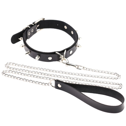 Punk Rivet Leather Choker - Punk Lovers Gothic Jewelry