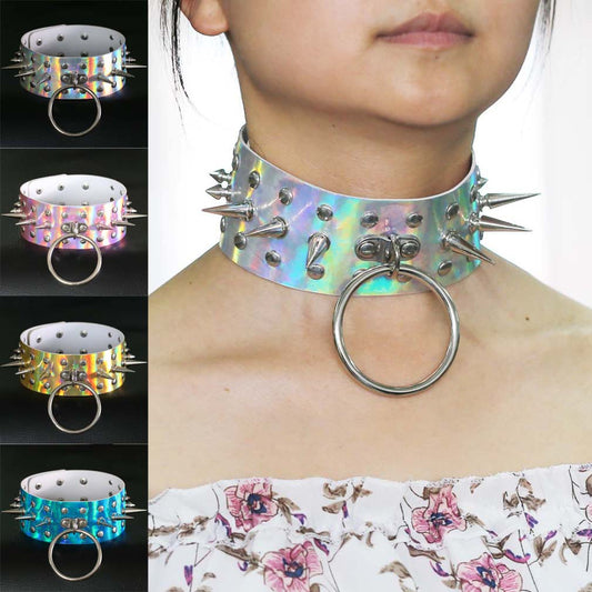 Punk Vintage Velvet Choker - White Color | Punk Lovers