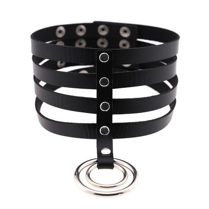 Punk Velvet Rhinestone Necklace - Black | Punk Lovers