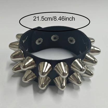 4 Pcs Exaggerated Rivet Creative Punk Bracelet - Punk Lovers