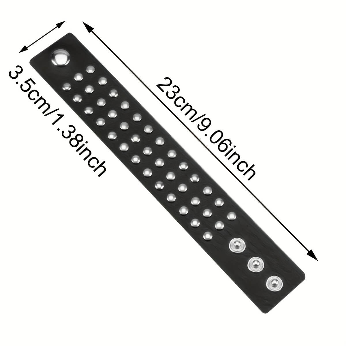 Gothic Punk Simple Round Stud Bracelet