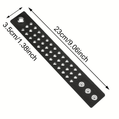 Gothic Punk Simple Round Stud Bracelet