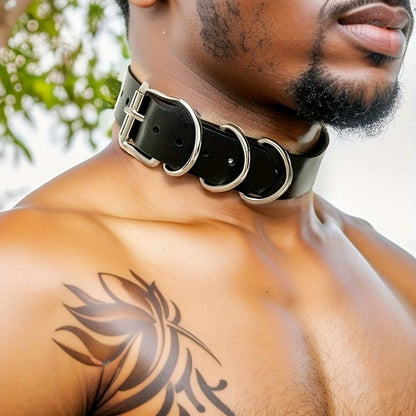 Hip Hop PU Leather Choker - Punk Lovers