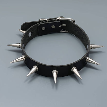 Gothic Rock with Studs Choker