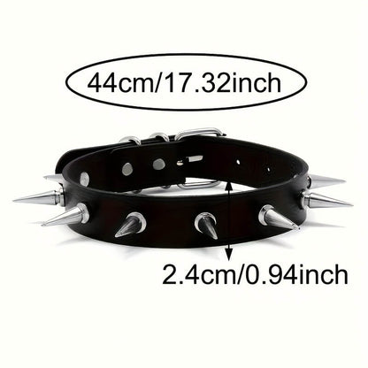 Gothic Rock with Studs Choker