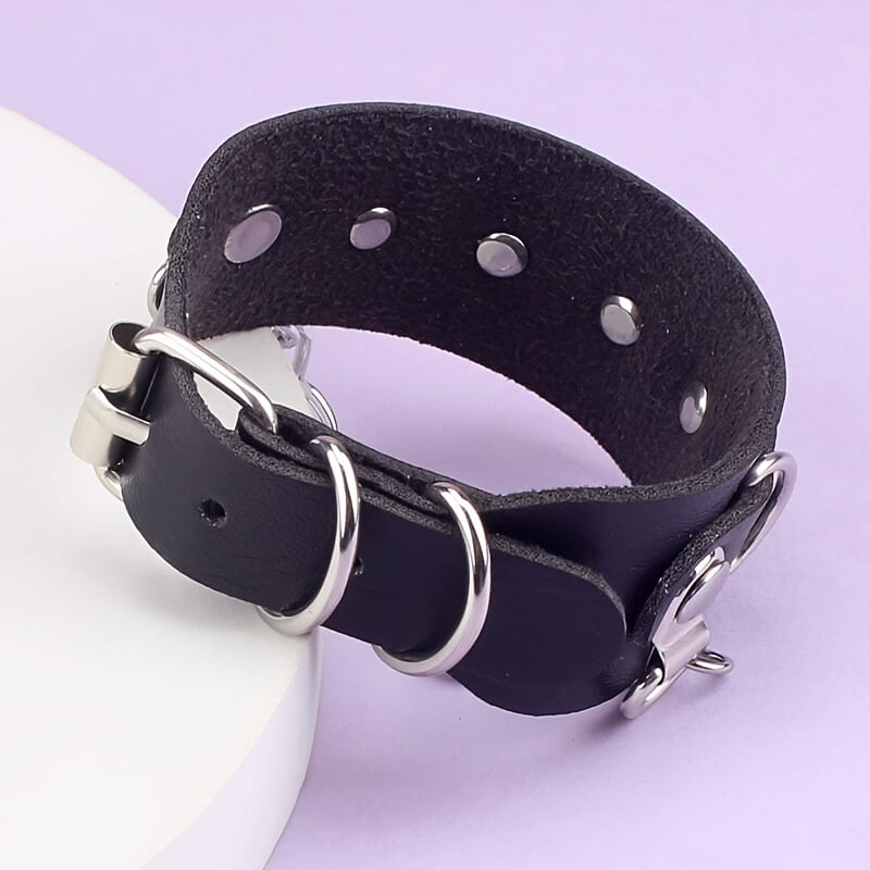 O-Ring with Chain Punk Bracelet - Punk Lovers