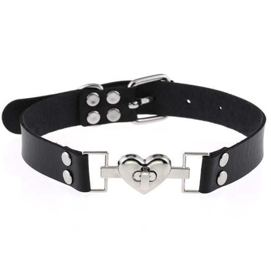Alternative Punk Heart Pendant Necklace - White | Punk Lovers