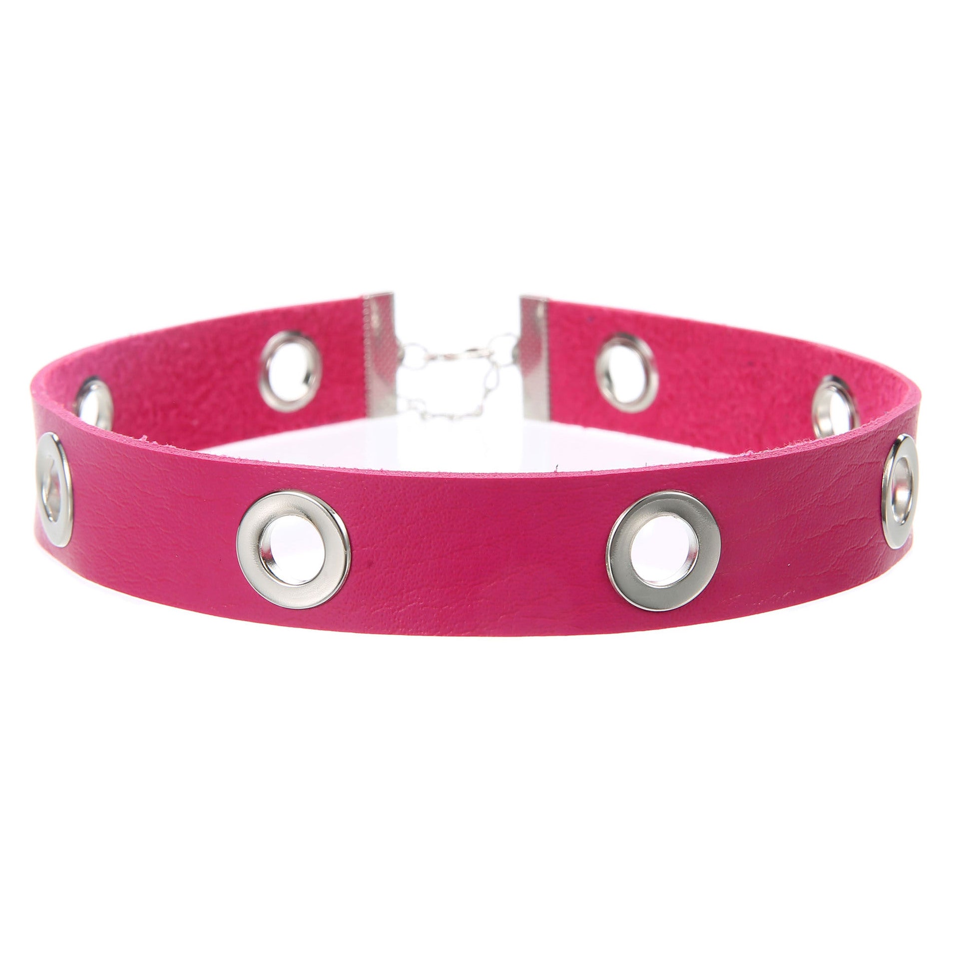 Punk Hollow Breathable Leather Choker - Rose - Punk Lovers