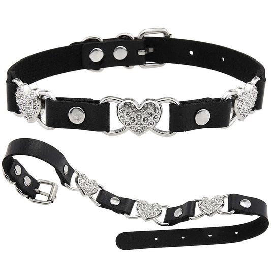 Punk Rivet Leather Choker - Punk Lovers