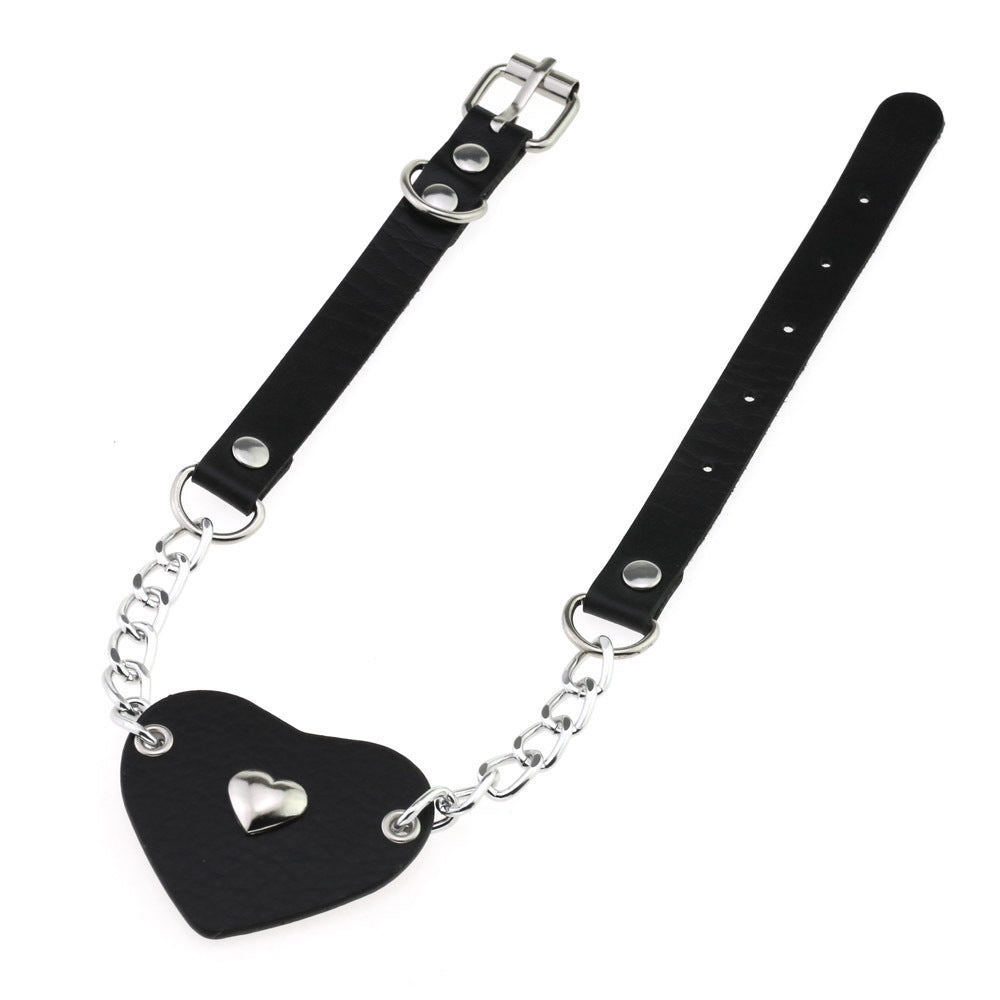 Punk Gothic Leather Choker Necklace - Green | Punk Lovers
