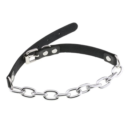Gothic Metal Chain Choker Necklace - Purple | Punk Lovers