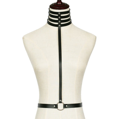 Gothic V-Shape Rhinestone Choker - Black | Punk Lovers