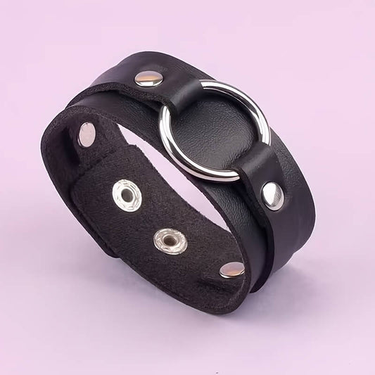 PU Leather with Beaded Bracelet