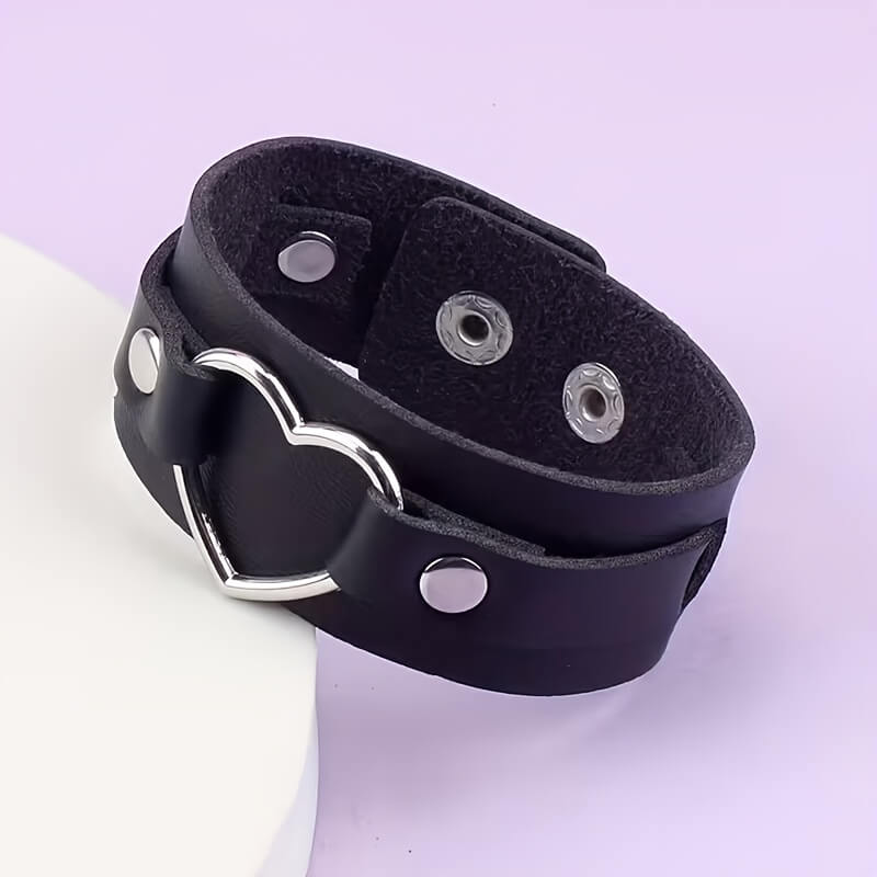 PU Leather with Beaded Bracelet