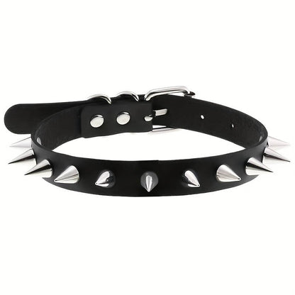 Punk Gothic Spiked Collar Necklace