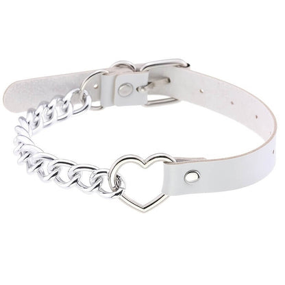 Punk Heart Chain Choker