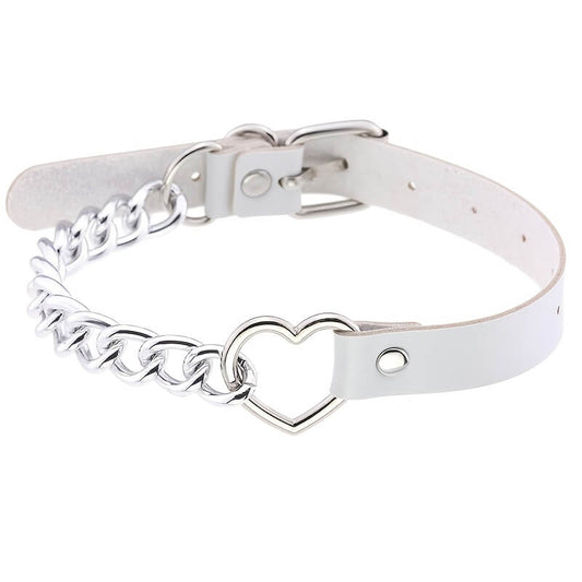 Punk Heart Chain Choker