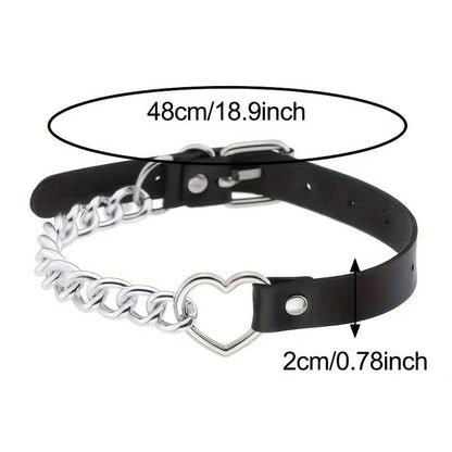 Punk Heart Chain Choker