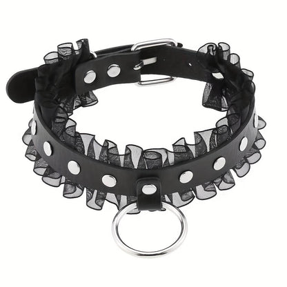 Punk Lace-Edge Design Collar
