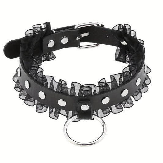 Punk Lace-Edge Design Collar