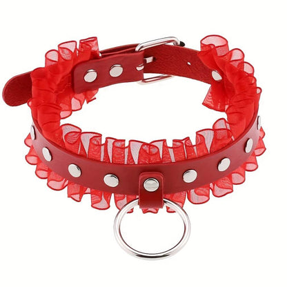 Punk Lace-Edge Design Collar