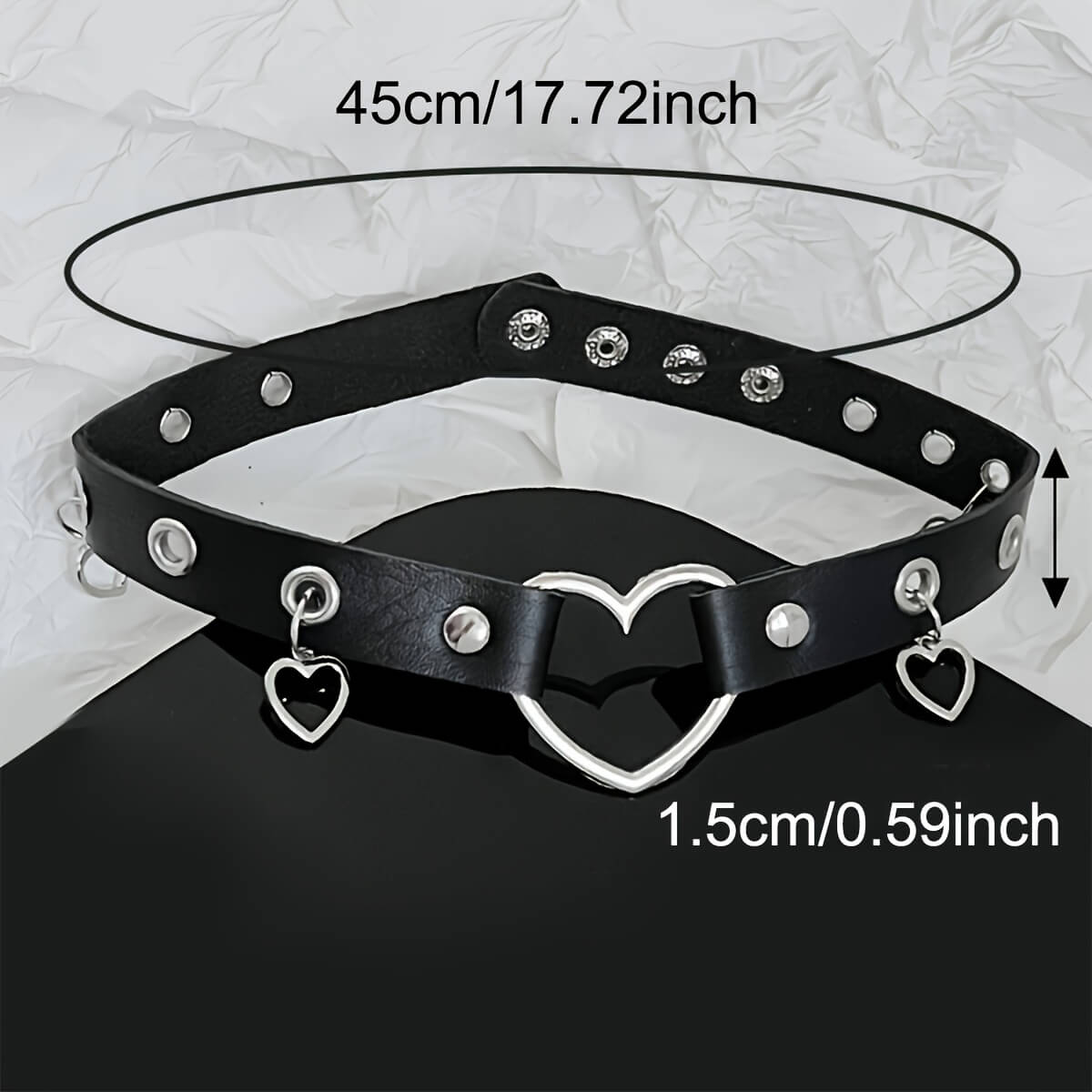 Punk Multiple Heart Collars