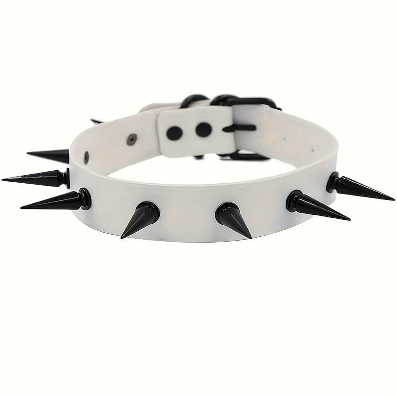 Punk Rivet Spike Collar
