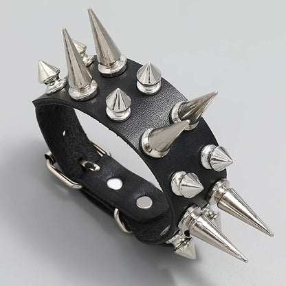 Punk Spiked Rivet Bracelet