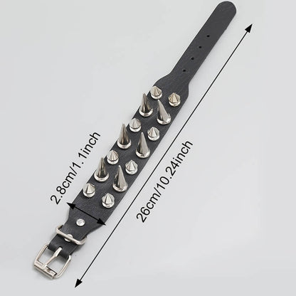 Punk Spiked Rivet Bracelet