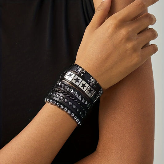 Punk Star Skull Chain Bracelet - Punk Lovers