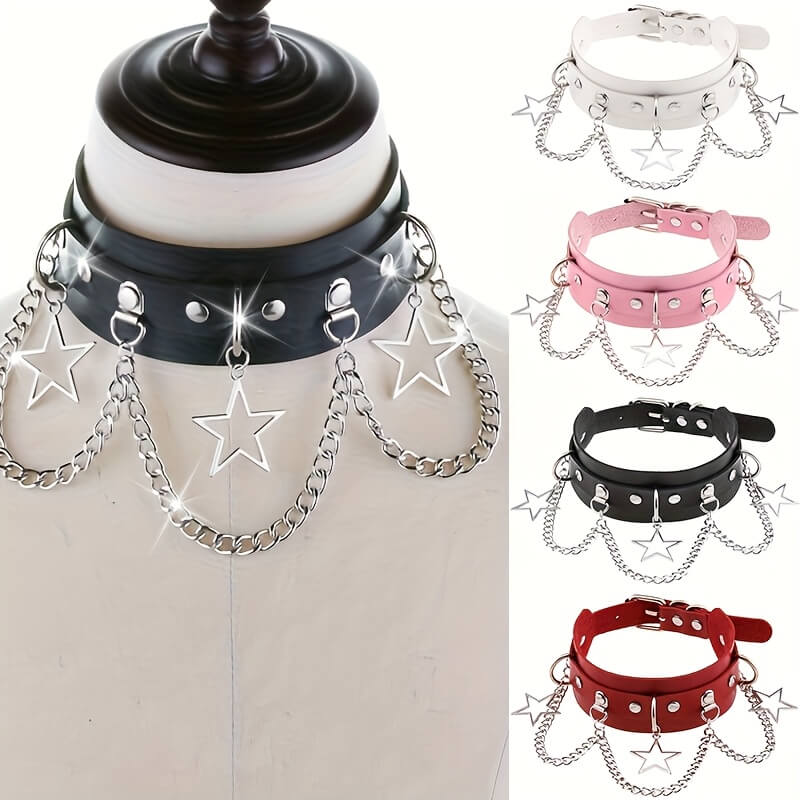 Punk Star with Chain Choker