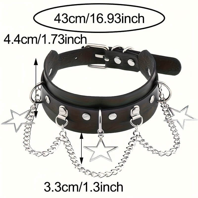 Punk Star with Chain Choker