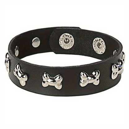 Punk Style Dog Bone Bracelet