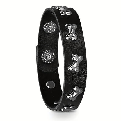 Punk Style Dog Bone Bracelet