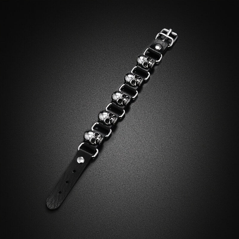 4 Pcs Skull Stars Punk Bracelet - Punk Lovers